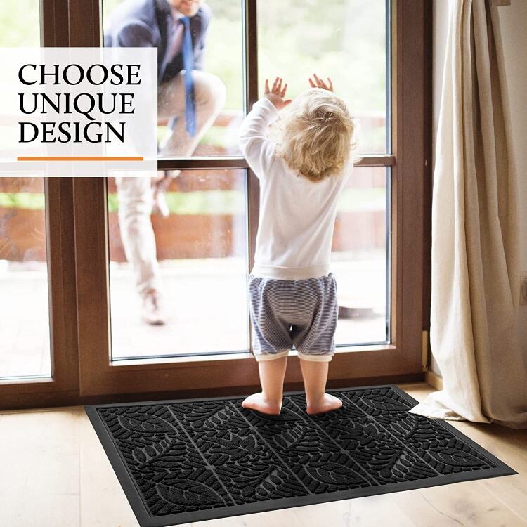 Luxury Polypropylene Loop Velvet Door Mat - Embossed Rubber Backing Non-Slip Outdoor Welcome Mat for Entryway supplier