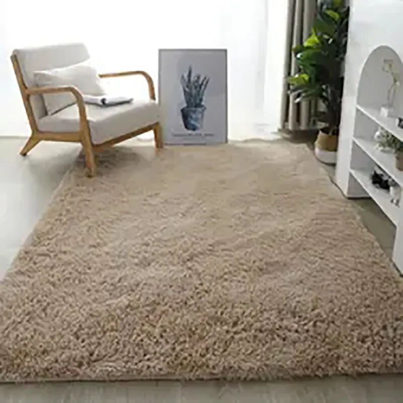 Furry Carpet Mat with Super-Microfiber - Modern Nordic Style Non-Slip Floor Mat, Large Size for Living Room and Bedroom, Ideal Door Mat and Rug for Children's Room