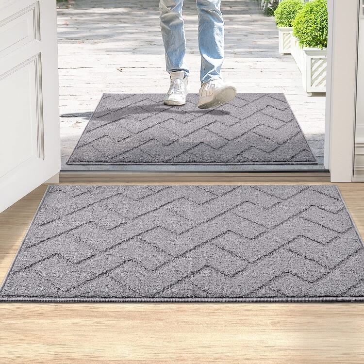 Luxury Geometric Door Mat - High-End Polypropylene Non-slip TPR Back Indoor/Outdoor Welcome Rug, Perfect for Entryway manufacture