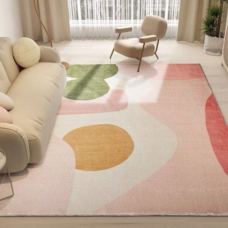 Nordic Inspired Light Luxury Living Room Carpet - Simple Anti-Slip Stain-Resistant Area Rug, Soft Bedroom Floor Covering for Elegant Home Decor supplier