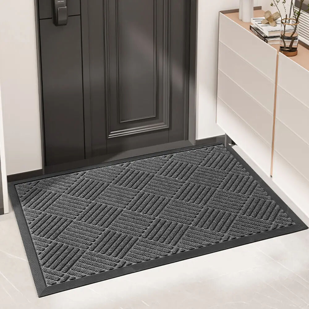 Commercial-Grade Hotel Entrance Door Mat - Polypropylene Rubber Non-Slip Door Rug, Super-Microfiber Floor Mat, Ideal for Entryways, Households, Bedrooms, and Living Rooms