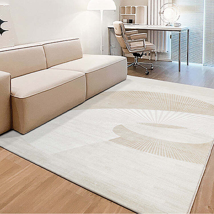 Stylish Modern Beige Rugs - Large Living Room Carpets, Fashionable Salon Tapis, Soft Area Rugs for Contemporary Spaces supplier