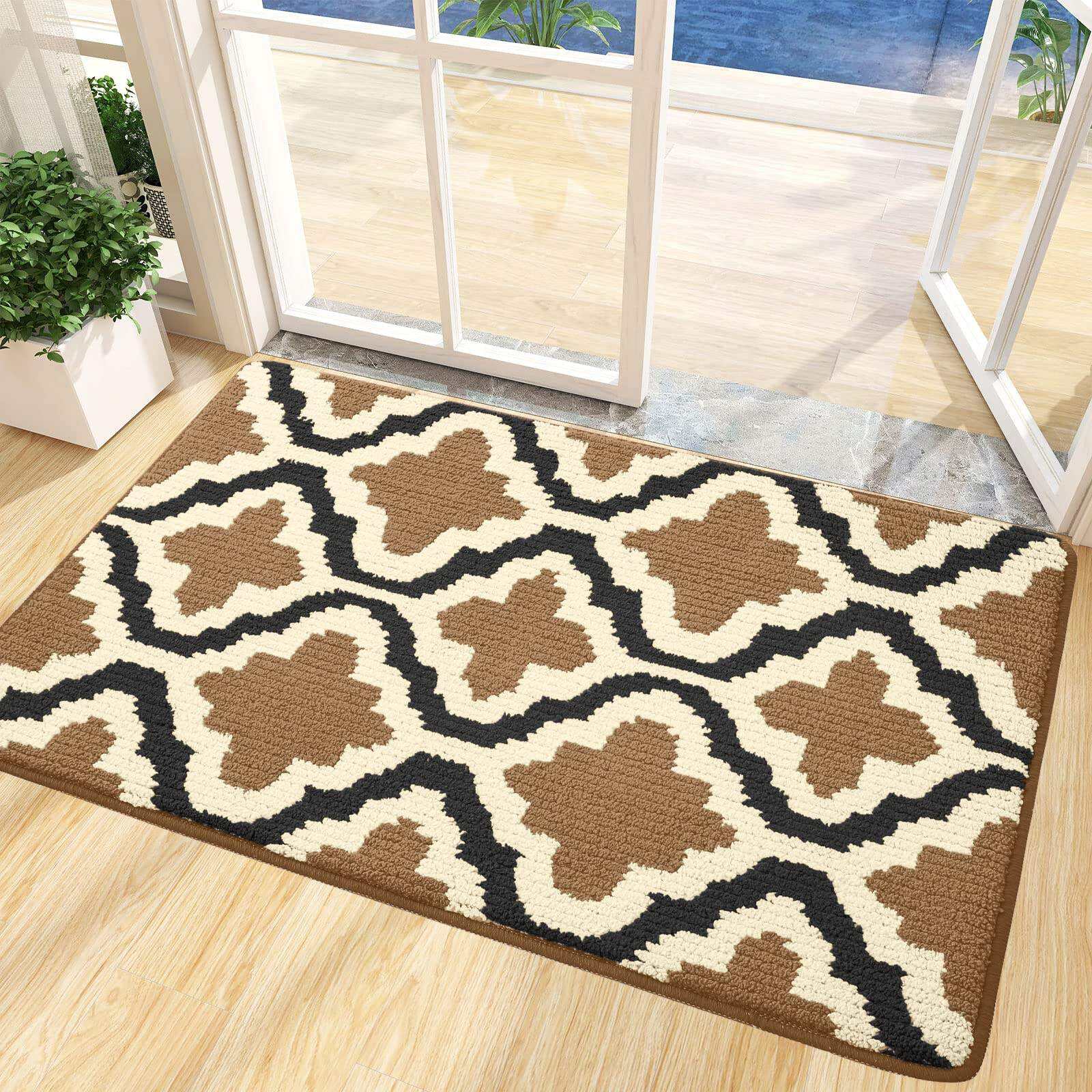 Premium Indoor Door Mat - Non-Slip, Absorbent, Dirt-Resistant Entryway Mat, Low-Profile Welcome Mat for Home Entrance, Ideal for Indoor and Outdoor Use