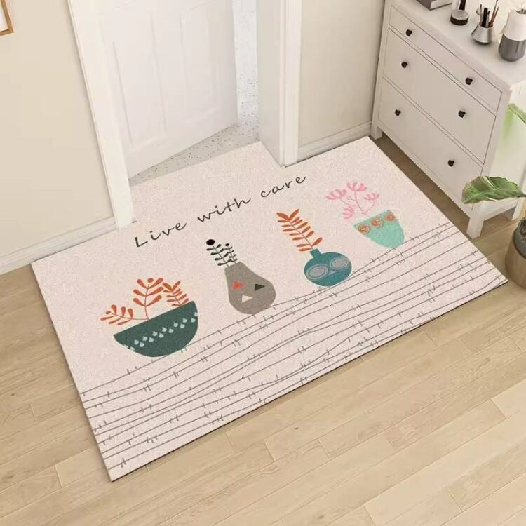 Customizable Cute Cat 3D PVC Coil Mat - Anti-Slip, Washable, Spaghetti Pattern Door Mat for Home Entrance, Ideal for Indoor and Outdoor Use