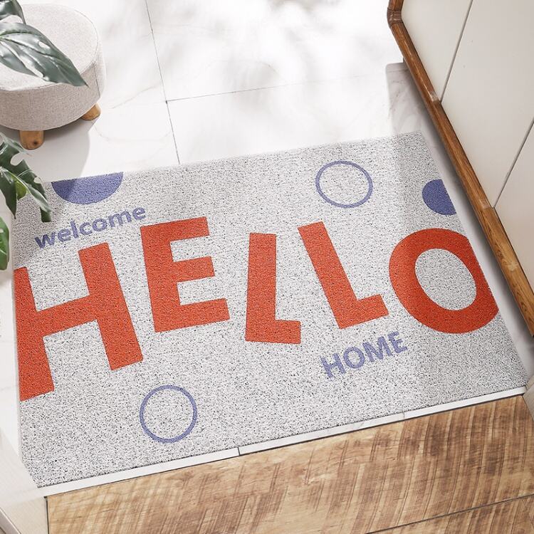 Customizable PVC Entrance Door Mat - Durable Rubber Door Rug, Non-Slip Outdoor Welcome Mat for Home and Office manufacture