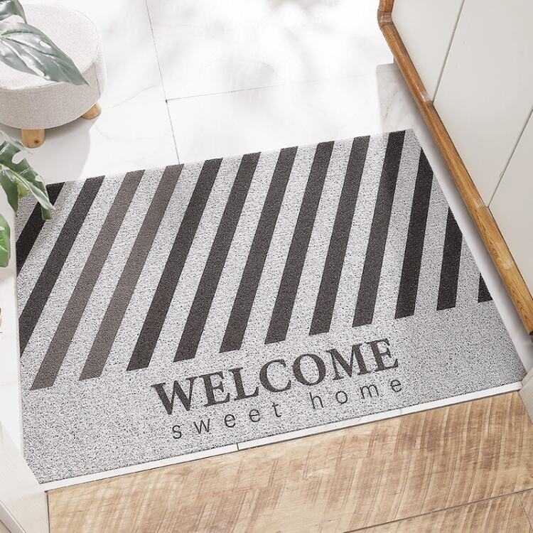 Customizable PVC Entrance Door Mat - Durable Rubber Door Rug, Non-Slip Outdoor Welcome Mat for Home and Office factory