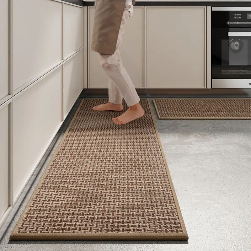 Top-Selling Oil-Absorbent Kitchen Mats - Customizable Anti-Fatigue Super-Microfiber Floor Mats, Non-Slip Door Mat and Rug for Kitchen, Entrance, and Home Interiors