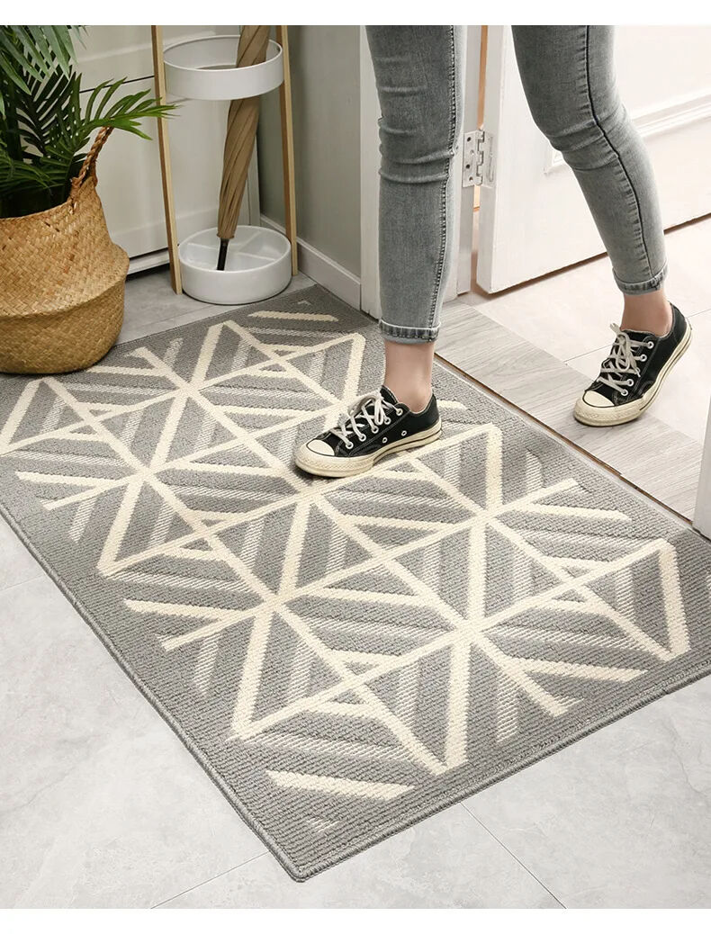 Hand Woven Hemp Rug - Hand Knotted Wool Floor Mat, Super-Microfiber Door Mat, Modern Living Room Floor Rug, Ideal for Entrance and Bedroom Area Rugs factory