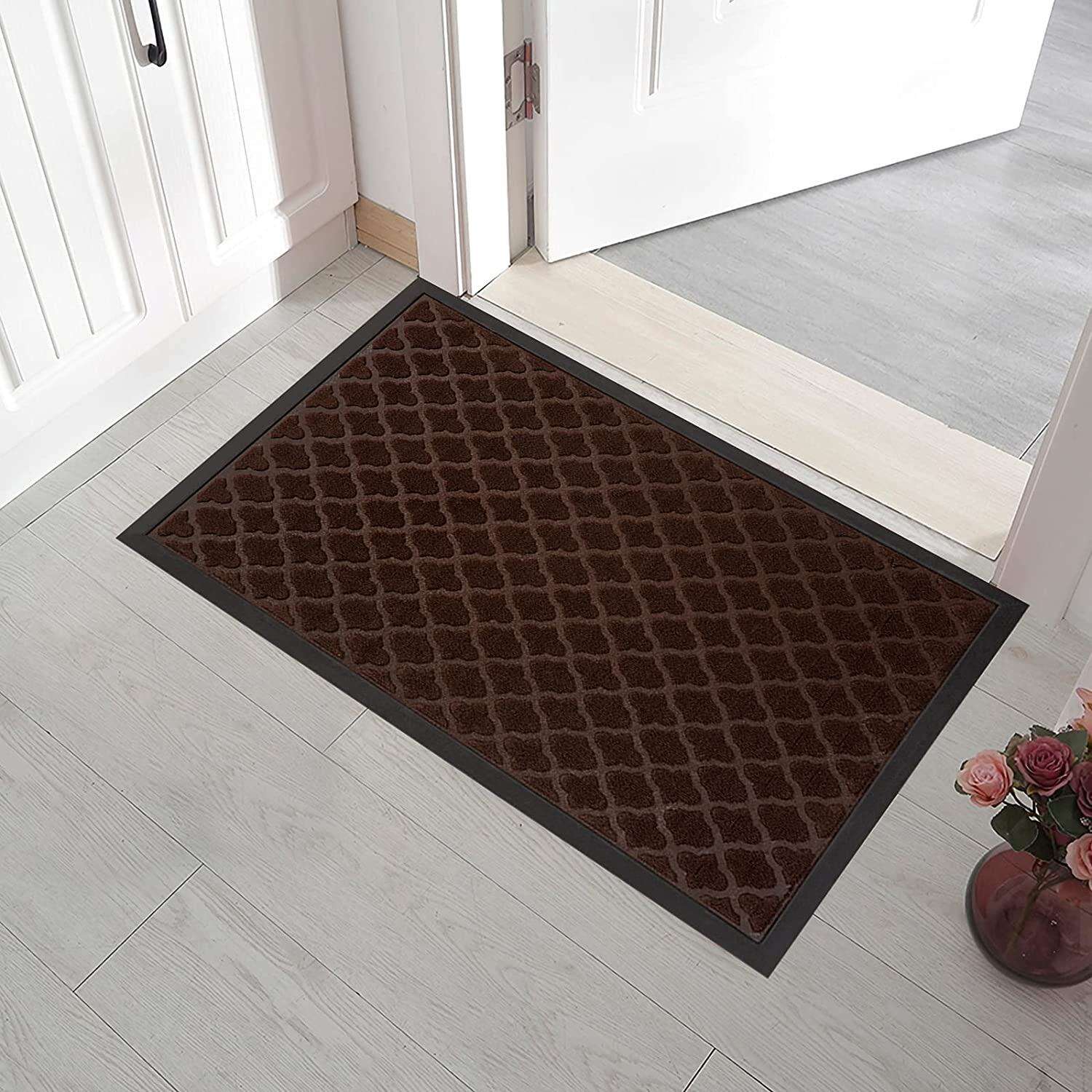 High-Quality Geometric Design Polypropylene Door Mat - Heavy-Duty Entrance Mat, Anti-Slip Outdoor and Indoor Welcome Mat for Dogs, Durable and Stylish Door Mat for Home Entrance