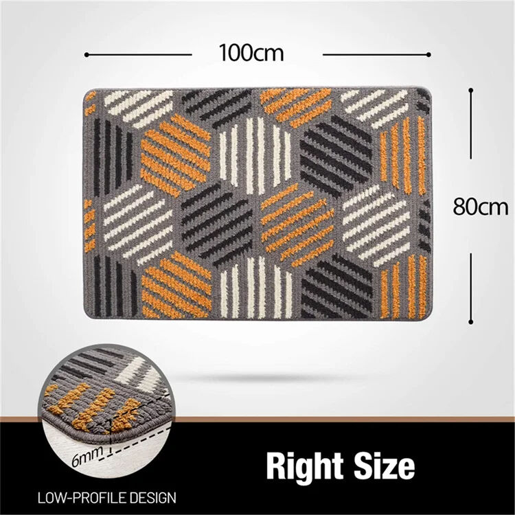 Indoor Door Mat with Super-Microfiber Surface - Non-Slip, Machine Washable Door Rug for Front Entry, Outdoor Dirt Trapper Mat, Absorbent Entrance Floor Mat for Home details