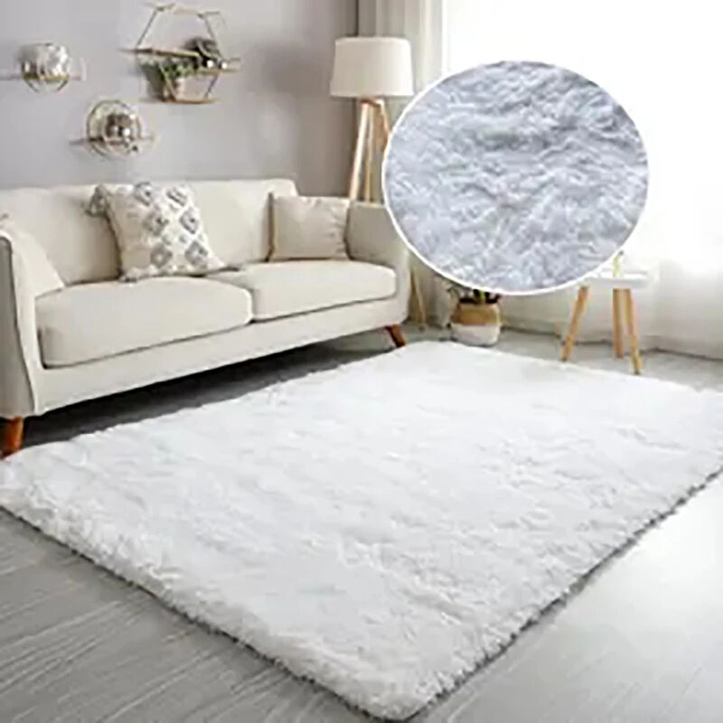 Furry Carpet Mat with Super-Microfiber - Modern Nordic Style Non-Slip Floor Mat, Large Size for Living Room and Bedroom, Ideal Door Mat and Rug for Children's Room factory