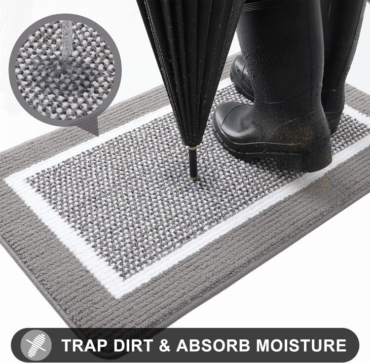 Indoor Absorbent Door Mat - Non-Slip, Dirt-Resistant, Durable Low-Profile Entrance Floor Mat, Washable Front Entry Mat supplier