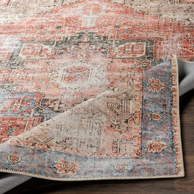 Custom Soft Persian-Style Living Room Rug - Anti-Slip, Machine Washable, Foldable Area Carpet for Home Decor supplier