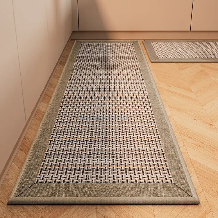 Industrial-Grade Custom Woven Rubber Kitchen Floor Mats - Non-Slip Bottom, Dirt-Resistant Super-Microfiber Mats, Ideal for Kitchen, Entrance, and Home Interiors