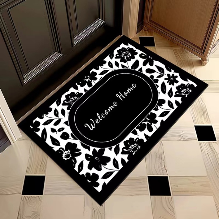 Luxury Crystal Velvet Home Door Mat - Thick, Non-Slip, Machine Washable Entrance Rug, Perfect for Indoor and Outdoor Use, Ideal Welcome Mat for Your Home Entrance supplier