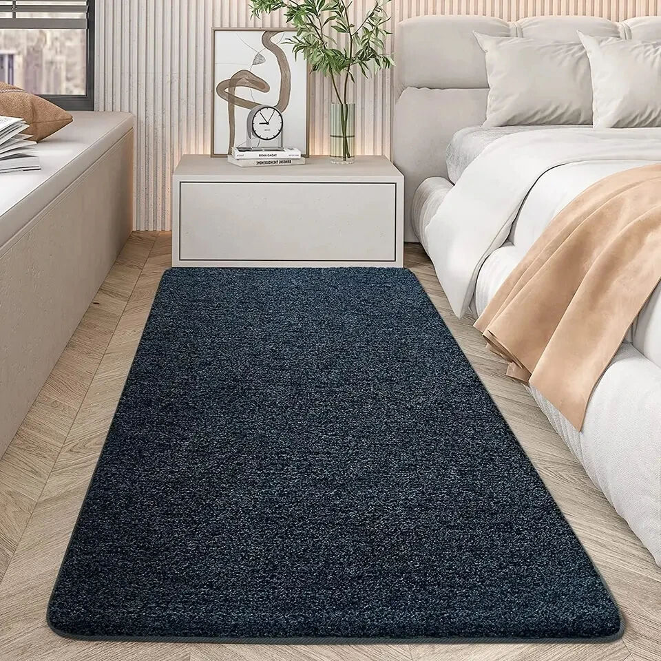 Soft Indoor Super-Microfiber Area Rugs - Large Modern Solid Color Floor Mats and Rugs, Ideal for Living Room, Bedroom, Entrance, and Doorways details