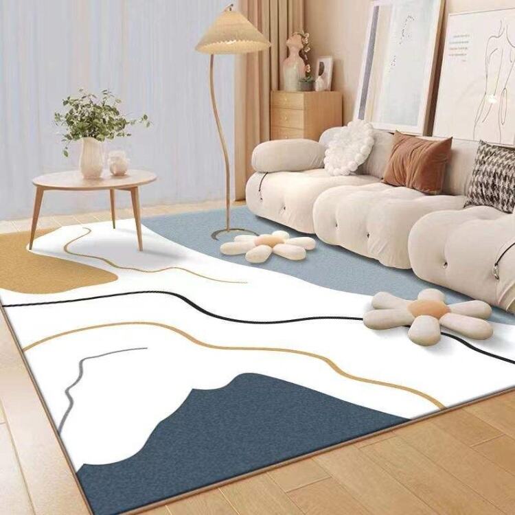 Wool Living Room Carpets - Thickened Rugs for Home, Simple Children's Bedroom Rugs, Lounge Mat supplier