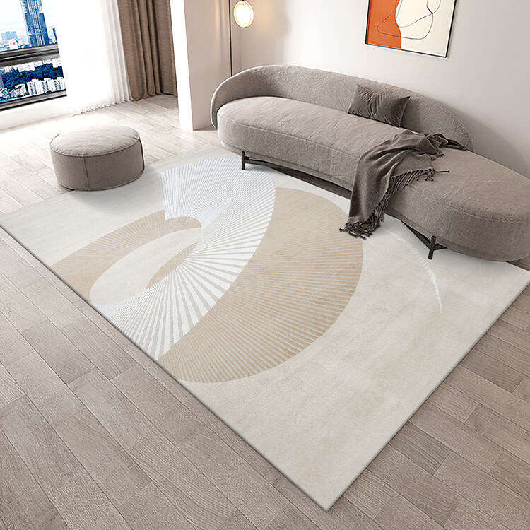 Stylish Modern Beige Rugs - Large Living Room Carpets, Fashionable Salon Tapis, Soft Area Rugs for Contemporary Spaces details