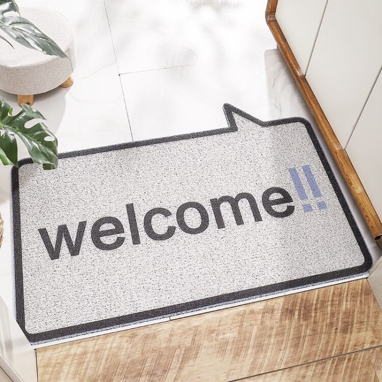 Customizable PVC Entrance Door Mat - Durable Rubber Door Rug, Non-Slip Outdoor Welcome Mat for Home and Office details