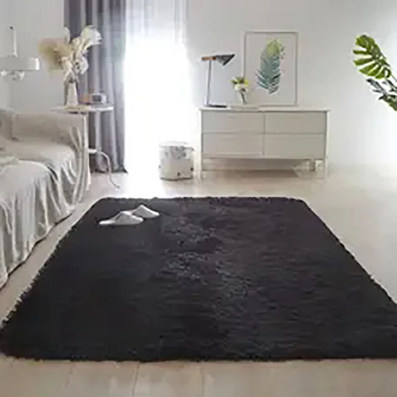 Furry Carpet Mat with Super-Microfiber - Modern Nordic Style Non-Slip Floor Mat, Large Size for Living Room and Bedroom, Ideal Door Mat and Rug for Children's Room supplier