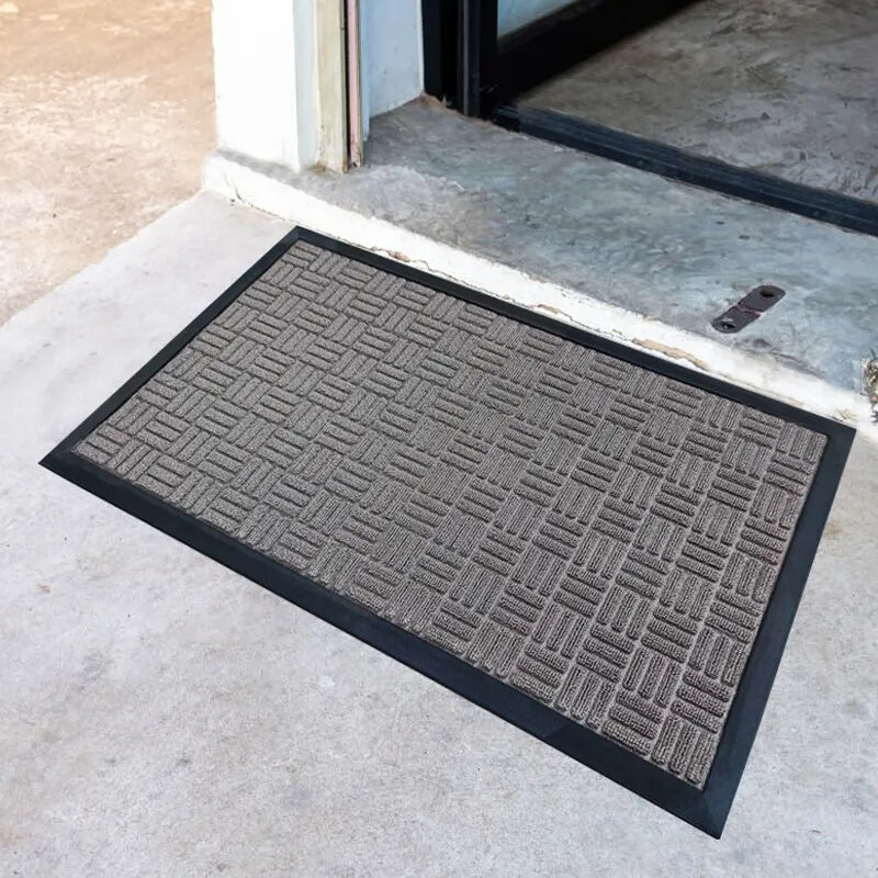 3D Embossed Polypropylene Door Mat - Super-Microfiber Non-Slip Entrance Mat and Rug, Durable Rubber Door Mat for High Traffic Home Entrances, Ideal Floor Mat for Indoor and Outdoor Use