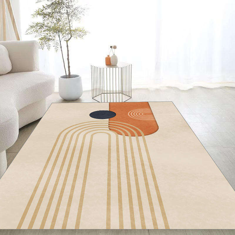 Nordic Inspired Luxury Living Room Carpets - Simple, Easy Care, Stain-Resistant Abstract Rugs for Modern Home Decor details