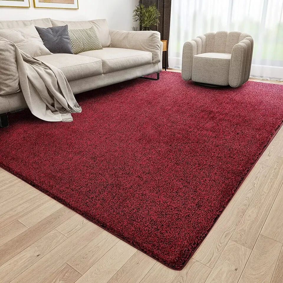 Soft Indoor Super-Microfiber Area Rugs - Large Modern Solid Color Floor Mats and Rugs, Ideal for Living Room, Bedroom, Entrance, and Doorways factory