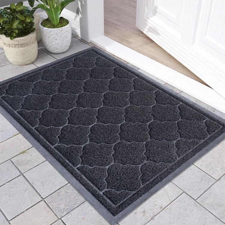 PVC Coil Door Mat - Durable Indoor/Outdoor Entrance Rug, Anti-Slip Welcome Mat for Home and Office, High-Traffic Area Door Mat