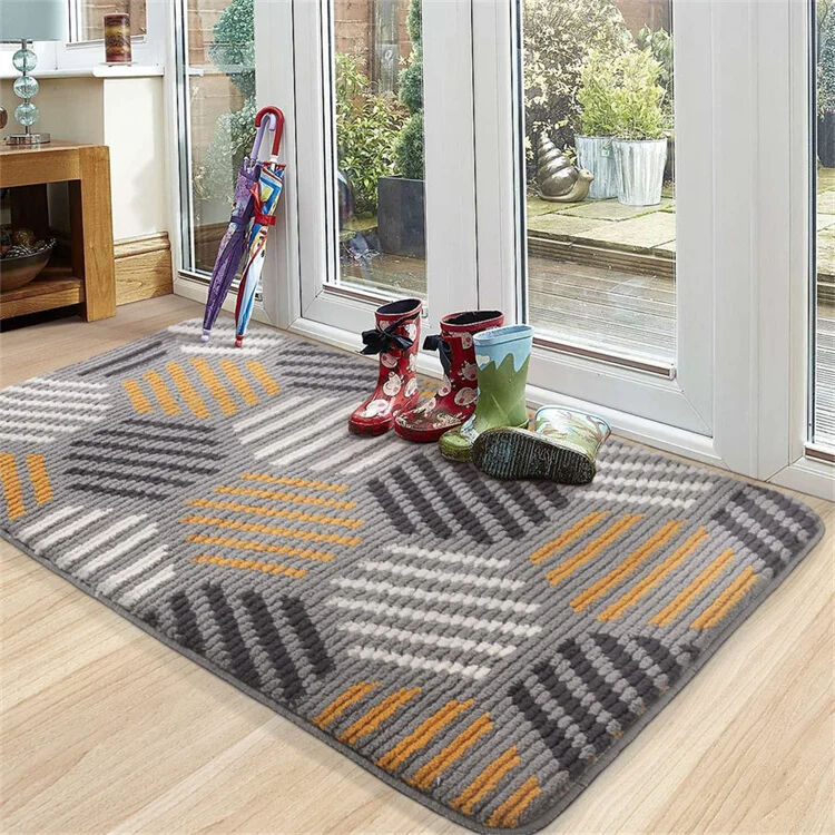 Indoor Door Mat with Super-Microfiber Surface - Non-Slip, Machine Washable Door Rug for Front Entry, Outdoor Dirt Trapper Mat, Absorbent Entrance Floor Mat for Home details