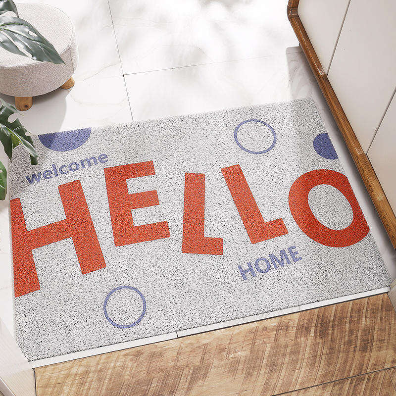 Customizable PVC Entrance Door Mat - Durable Rubber Door Rug, Non-Slip Outdoor Welcome Mat for Home and Office