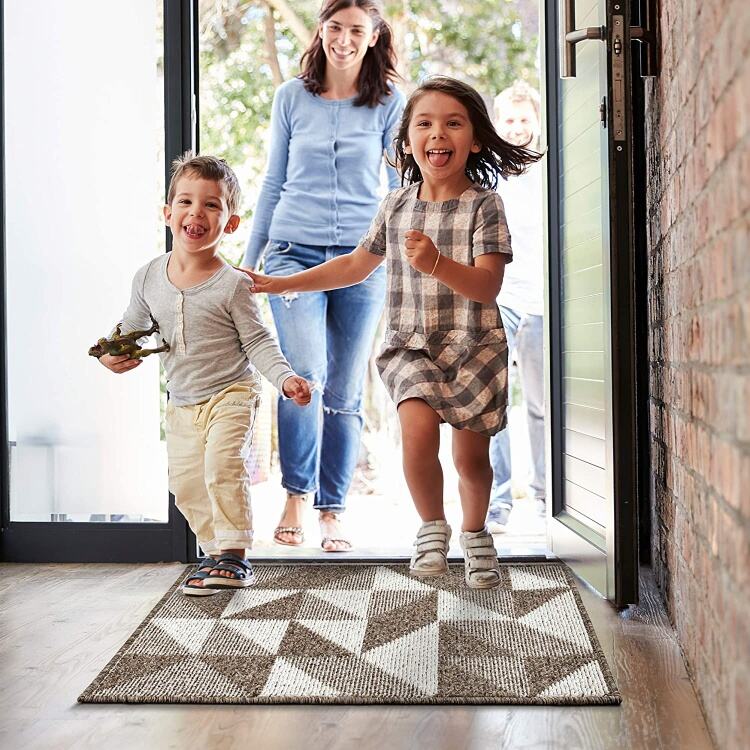 Indoor Entrance Door Mat - Non-Slip Rubber Backing Absorbent Mud and Snow Trap Mat, Ideal for Front Door supplier