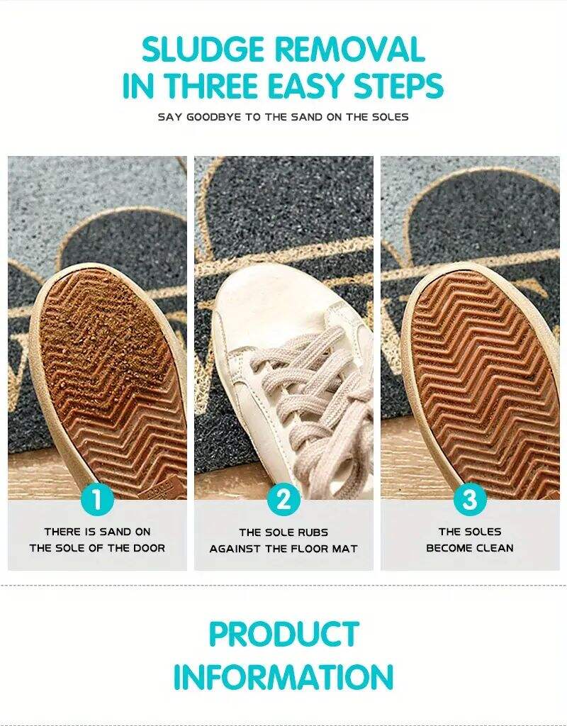 Household PVC Roll-Up Entrance Door Mat - Silk Ring Anti-Slip Dust Removal Mat, Customizable Size for Home factory