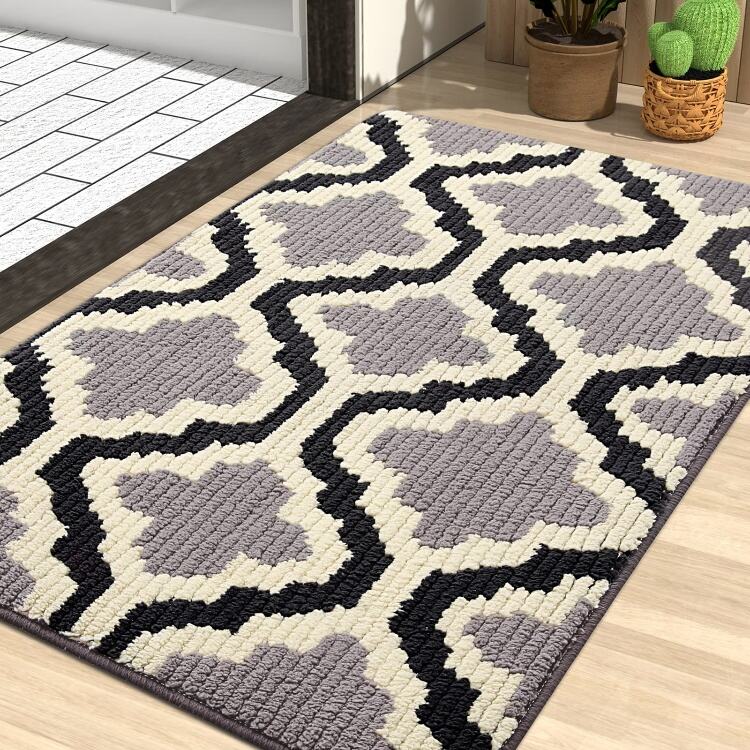 Premium Indoor Door Mat - Non-Slip, Absorbent, Dirt-Resistant Entryway Mat, Low-Profile Welcome Mat for Home Entrance, Ideal for Indoor and Outdoor Use details