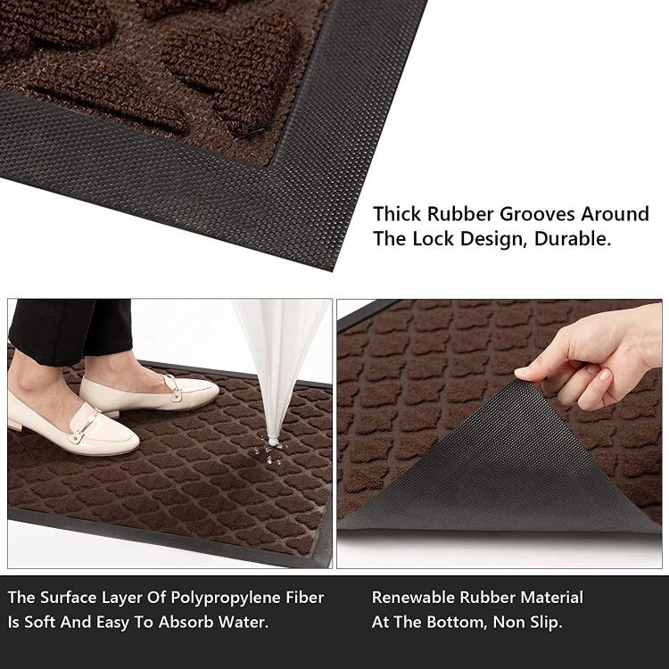 High-Quality Geometric Design Polypropylene Door Mat - Heavy-Duty Entrance Mat, Anti-Slip Outdoor and Indoor Welcome Mat for Dogs, Durable and Stylish Door Mat for Home Entrance supplier