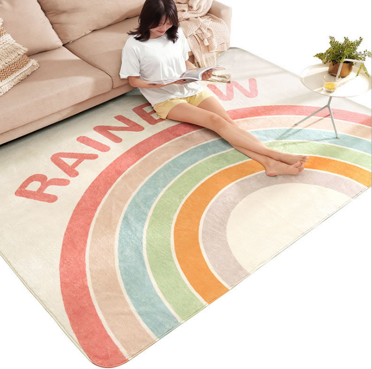 Hot Sale: Soft Kids Rainbow Play Mat - Large Baby Floor Mat for Home Decor, Multi-Purpose Bathroom Floor Mat supplier