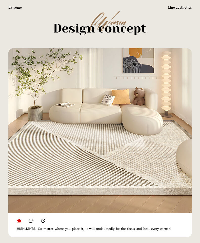 High-Quality Custom Geometry Rug - Large Living Room Carpet, Modern Geometric Design Area Rug, Plush Floor Covering for Home Decor factory