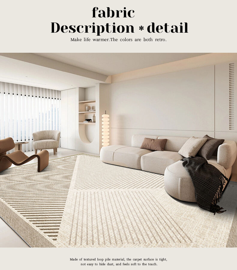 High-Quality Custom Geometry Rug - Large Living Room Carpet, Modern Geometric Design Area Rug, Plush Floor Covering for Home Decor factory