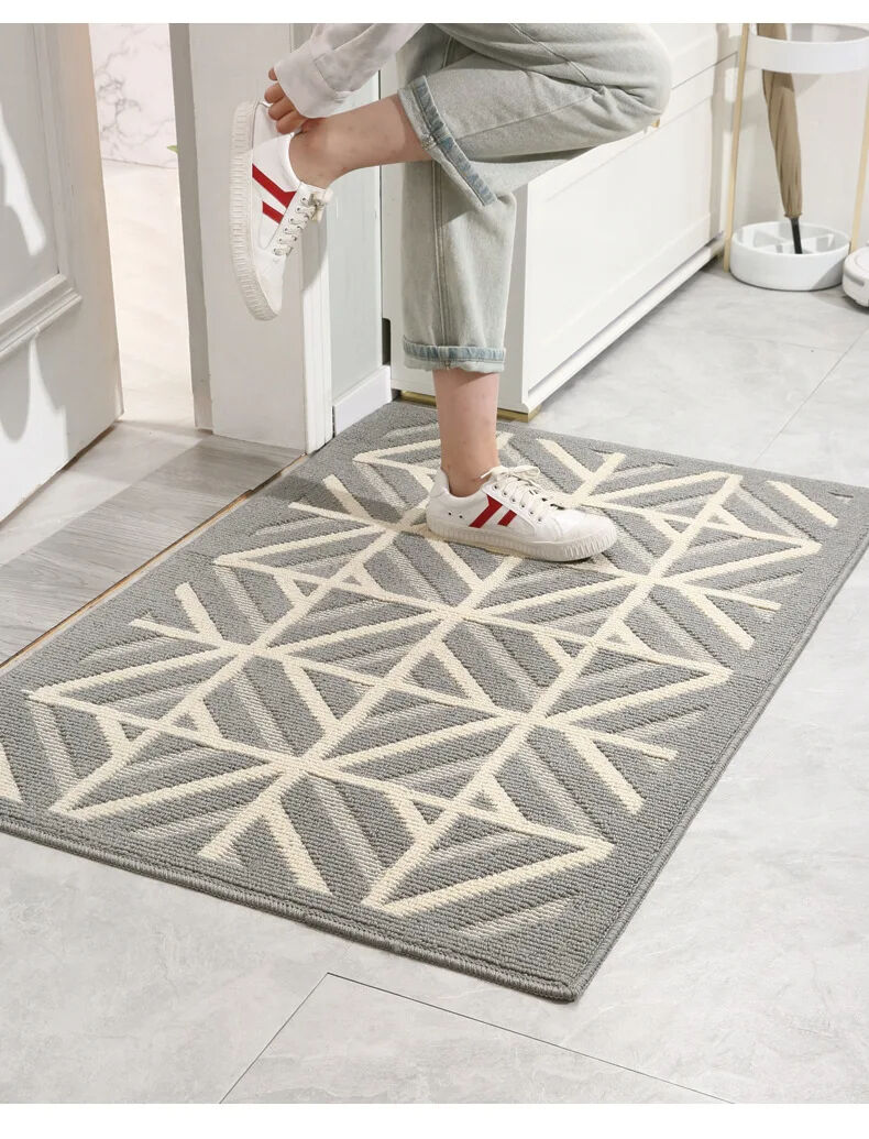 Hand Woven Hemp Rug - Hand Knotted Wool Floor Mat, Super-Microfiber Door Mat, Modern Living Room Floor Rug, Ideal for Entrance and Bedroom Area Rugs manufacture