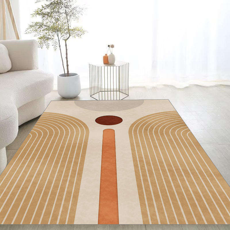 Nordic Inspired Luxury Living Room Carpets - Simple, Easy Care, Stain-Resistant Abstract Rugs for Modern Home Decor details