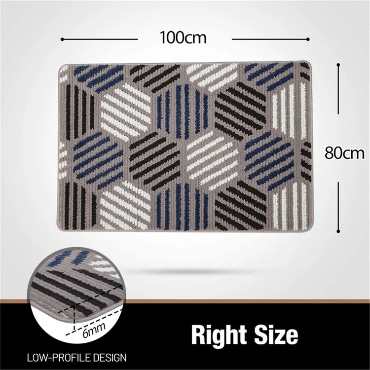 Indoor Door Mat with Super-Microfiber Surface - Non-Slip, Machine Washable Door Rug for Front Entry, Outdoor Dirt Trapper Mat, Absorbent Entrance Floor Mat for Home details