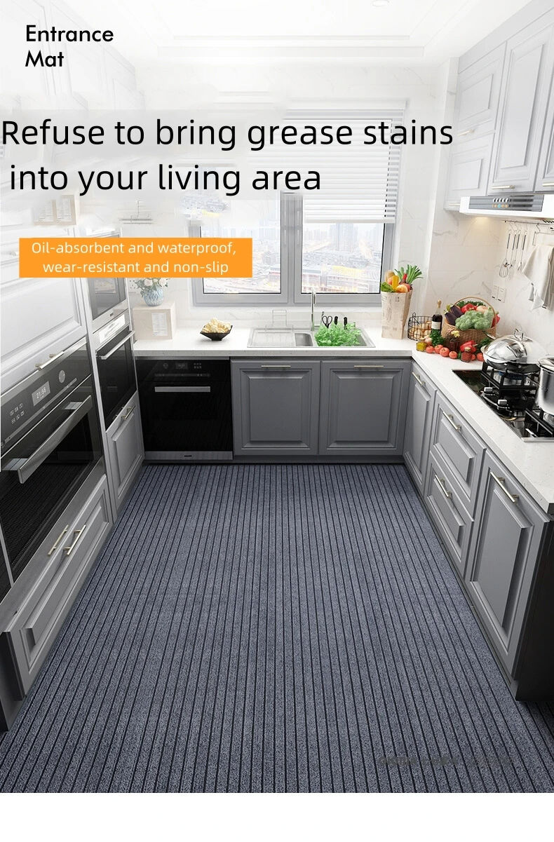 High-Quality PVC Backed Door Mat - Non-Slip, Thickened Super-Microfiber Kitchen and Entrance Floor Mat, Free-Cutting Easy Roll Edges for Home Use, Ideal for Kitchen, Bedroom, Living Room, and Entrance supplier