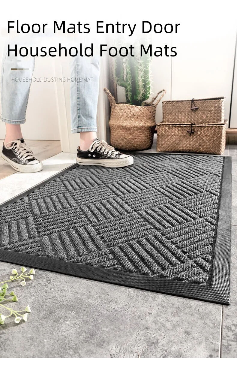 Commercial-Grade Hotel Entrance Door Mat - Polypropylene Rubber Non-Slip Door Rug, Super-Microfiber Floor Mat, Ideal for Entryways, Households, Bedrooms, and Living Rooms factory