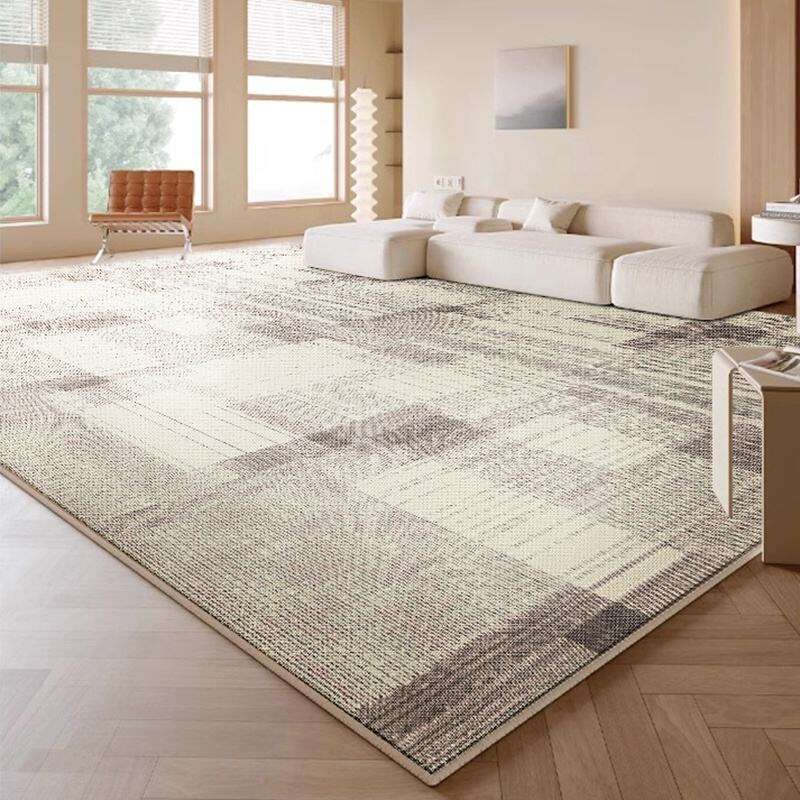 Hot Sale Geometric Pattern Rectangle Rug - Modern Loop Pile Area Carpet, Machine-Made for Living Room, Stylish Floor Covering