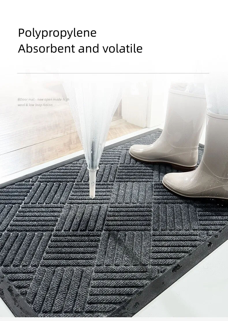 Commercial-Grade Hotel Entrance Door Mat - Polypropylene Rubber Non-Slip Door Rug, Super-Microfiber Floor Mat, Ideal for Entryways, Households, Bedrooms, and Living Rooms supplier