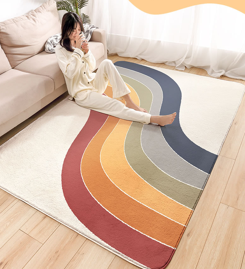 Hot Sale: Soft Kids Rainbow Play Mat - Large Baby Floor Mat for Home Decor, Multi-Purpose Bathroom Floor Mat supplier