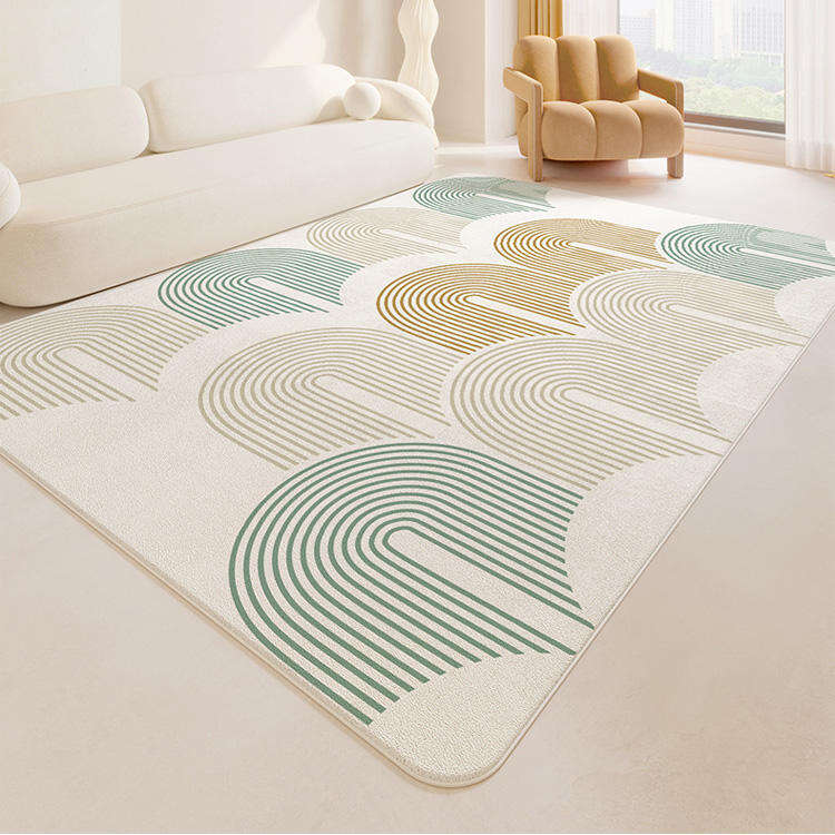 Indoor Luxury Lamb Wool Rug - Soft Plush Living Room Carpet, Bedroom Floor Covering with Non-Slip Backing, Stylish Area Rug