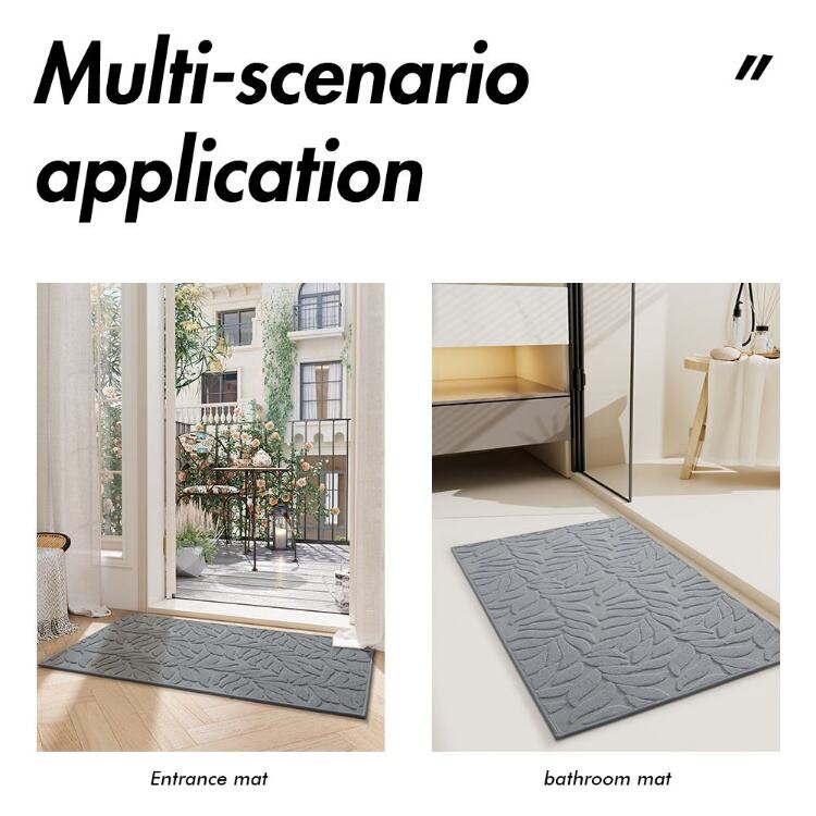 Customizable Fleece-Lined Washable Door Mat - Personalized Indoor Entrance Mat with Rubber Outdoor Floor Grip, Durable and Soft Door Mat for Home manufacture