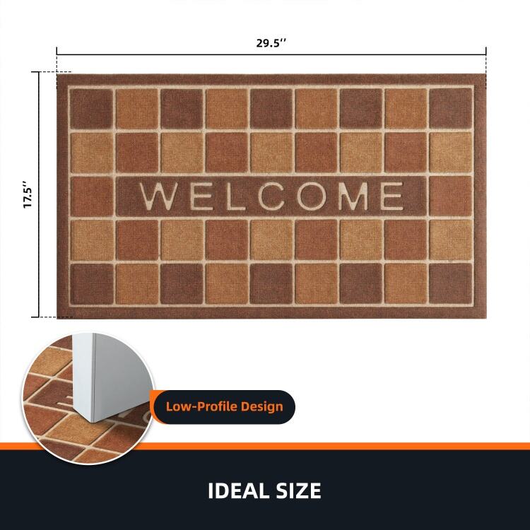 Durable Home Decorative Brick-Patterned Door Mat - Rubber Backed Non-Slip Entrance Mat, Stylish and Practical Door Rug for Indoor and Outdoor Use supplier