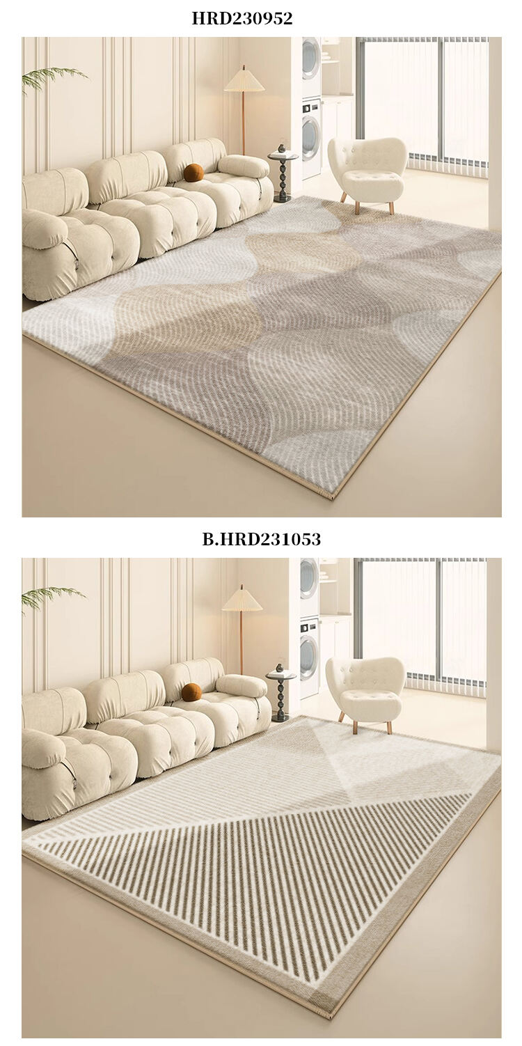 New Design Soft Beige and Warm Grey Living Room Carpet - Large Neutral Area Rug, Cream Rug for Modern Home Decor manufacture