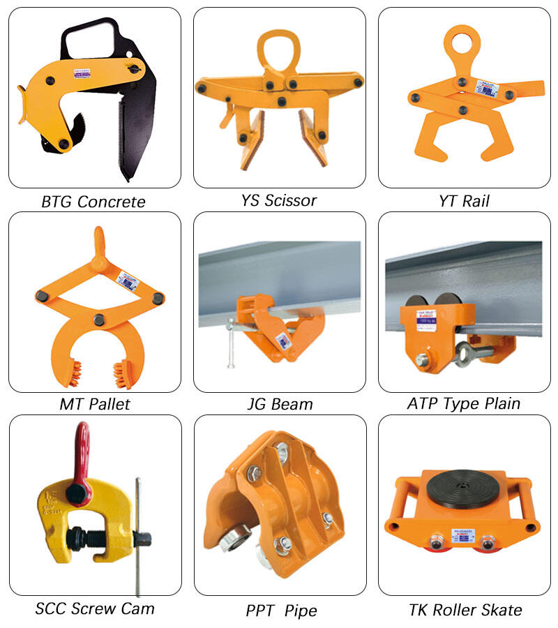 1T Two Legs Chain Sling Oil Drum Lifting Clamp manufacture